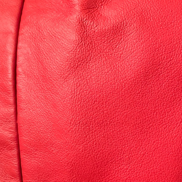 SOLD!!!Newport News Back zip leather top - Picture 4 of 4